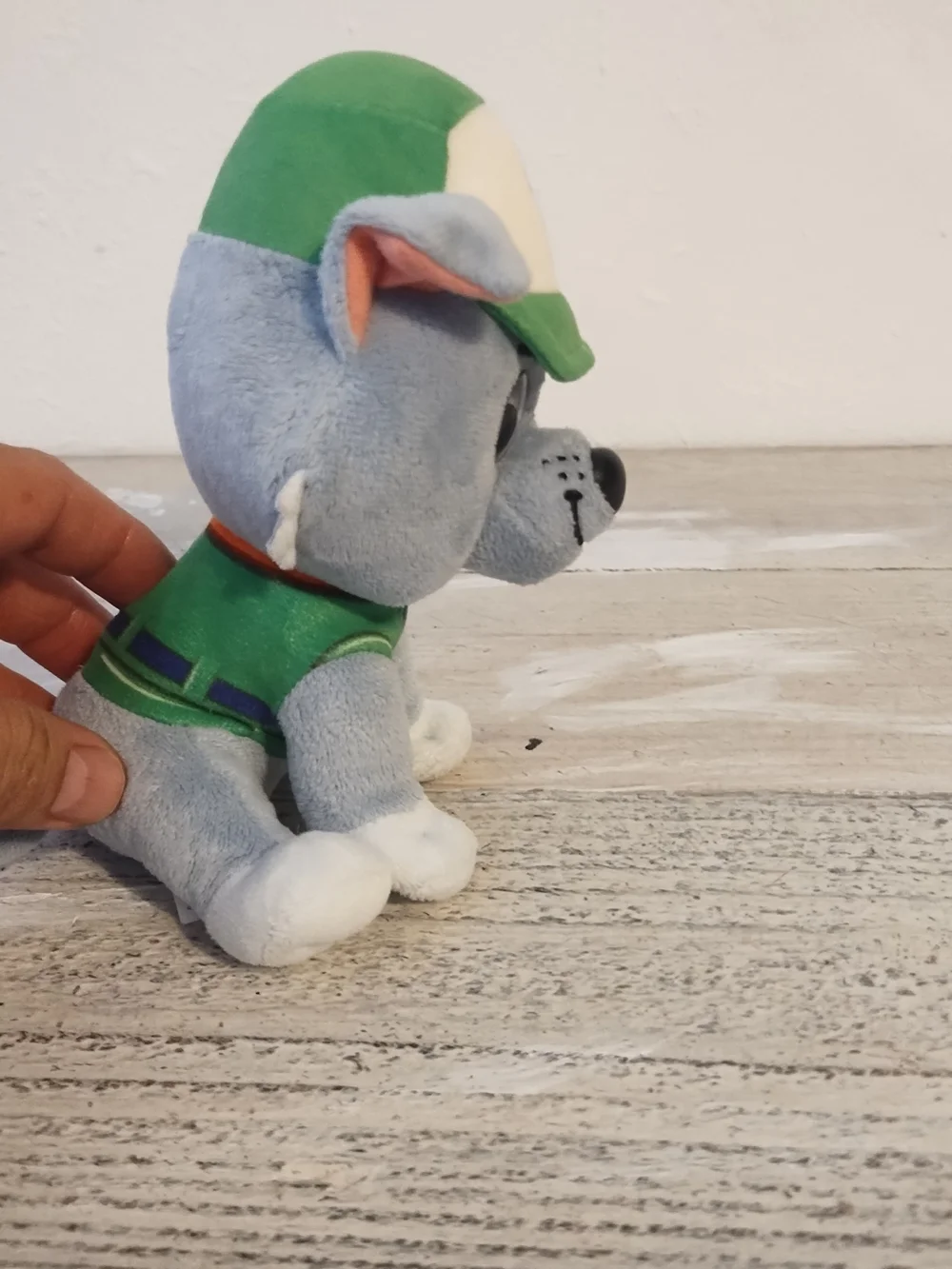 Paw Patrol Rocky Plush Toy with Green Cap